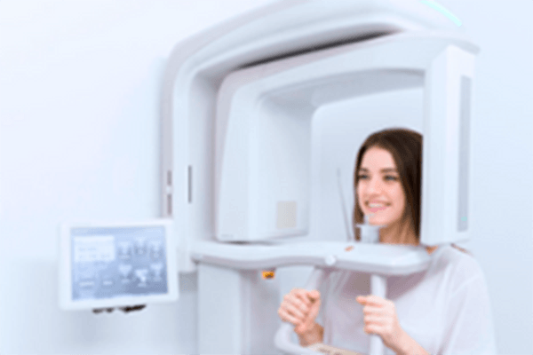 Patient getting Dental X-ray 
